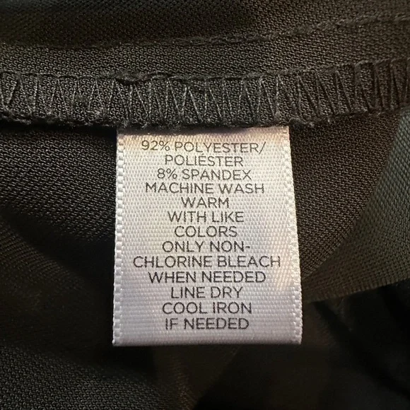 Ann Taylor Loft Size 4 Black Short Sleeve Shirtdress Lightweight with Pockets - Picture 8 of 9